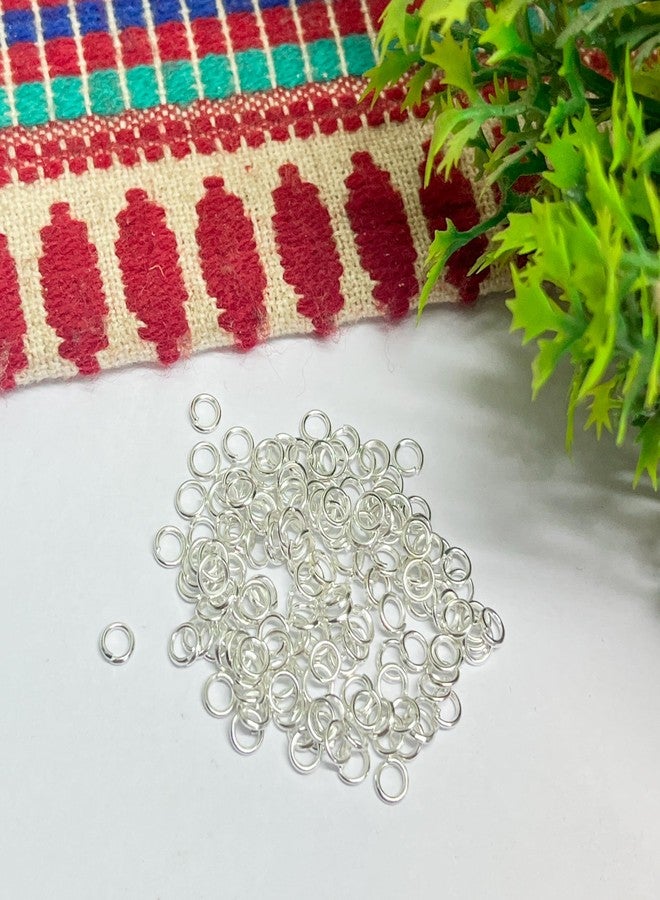 Excellentcrafts Metal Silver Jump Rings for Jewellery Making (Pack of 100 Pcs) (Silver, 4mm) - Image 5